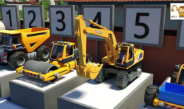 挖掘机动画片视频,工地上的奇幻之旅